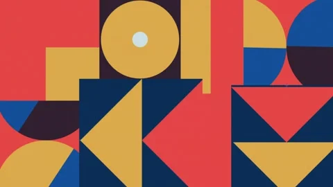 Animation abstract loop colored motion background texture art design video Stock Footage 251735761