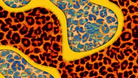 Animation abstract loop colored motion background texture art design video Stock Footage 251735807