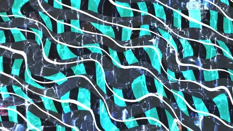 Animation abstract loop colored motion background texture art design video Stock Footage 251735868