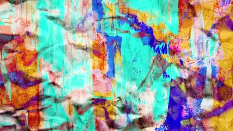 Animation abstract loop colored motion background texture art design video Video stock 251735885