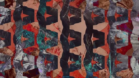 Animation abstract loop colored motion background texture art design video Stock-Footage 251736075