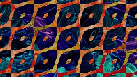 Animation abstract loop colored motion background texture art design video Stock-Footage 251736076