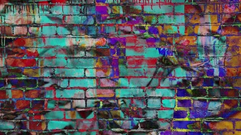 Animation abstract loop colored motion background texture art design video Stock-Footage 251737200