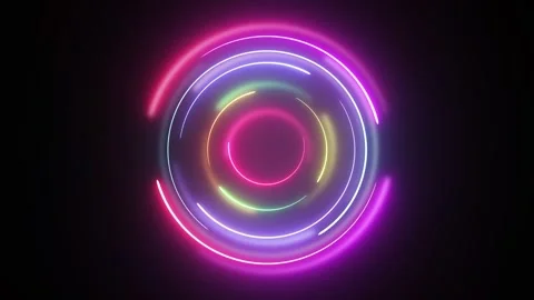Animation abstract loop colored motion background texture art design video Video stock 251737237