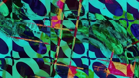 Animation abstract loop colored motion background texture art design video Stock-Footage 251737296