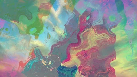 Animation abstract loop colored motion background texture art design video Stock Footage 251737304