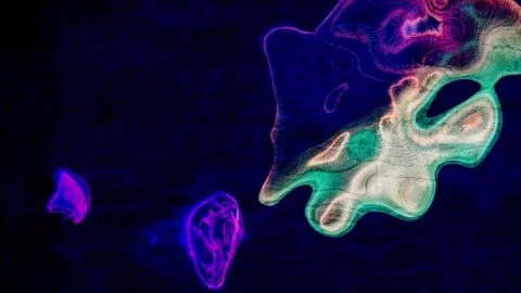 Animation abstract loop colored motion background texture art design video Stock Footage 251737321