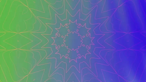 Animation Abstract mandala overlay pattern for backgrounds Vidéo 334703941