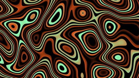 Animation of abstract marble with seamless pattern. Turquoise and coral. Stock Footage 313788623