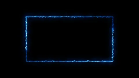 Animation of abstract neon frame , The two-color turbulent line movement fo.. Stock Footage 303553556