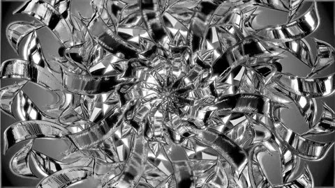 Animation of Abstract Optical Glass with a 3D Element 04. Video stock 292744019