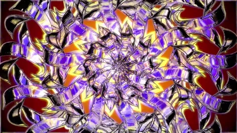 Animation of Abstract Optical Glass with a 3D Element 03. Stock Footage 295753419