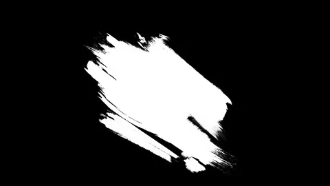 Animation of Abstract Paint Brush Stroke Black and White Transition Background Stockbeeldmateriaal 124946512