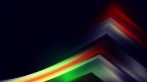 Animation of abstract red, green and purple shades of glowing diagonal lines Stock Footage 252584552
