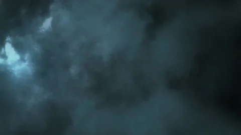 Animation of abstract red shapes in seamless pattern against thunder and dark Stock Footage 209232601