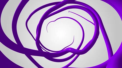 Animation of abstract shapes with changing color effect on white background Stock Footage 251949833
