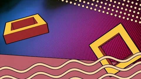 Animation of abstract shapes pattern and... | Stock Video | Pond5