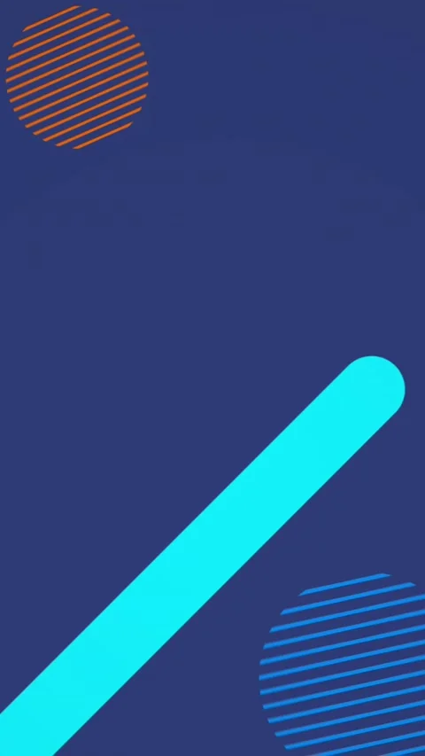 Animation of abstract shapes pattern moving on blue background Stock Footage 343888137
