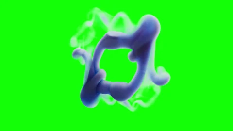 An animation of abstract smoke. magic blue smoke animation Stock Footage 280653234