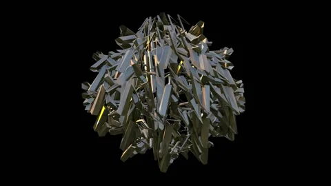 Animation of abstract spherical object  that grows Vidéo 141220158