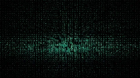 Animation of Abstract Text Matrix Technology Background. Binary Computer Code Stock Footage 79811865