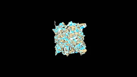 Animation abstract texture by Y trough time in space. Stock Footage 141220431