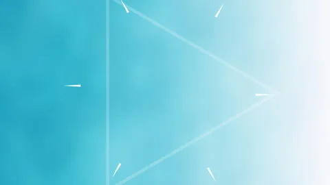 Animation of abstract triangular shape in seamless pattern against gradient blue Stock Footage 312645456