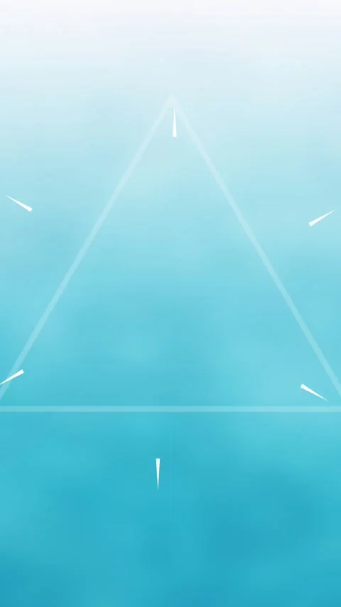 Animation of abstract triangular shape in seamless pattern against gradient blue Stock Footage 321788446