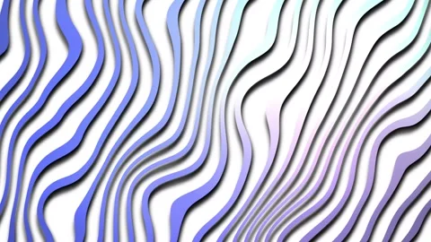 Animation of abstract wave stripes. Stock Footage 271298841