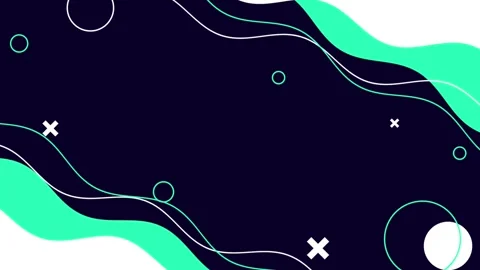 Animation of abstract waving background with geometric shapes Video stock 263391624