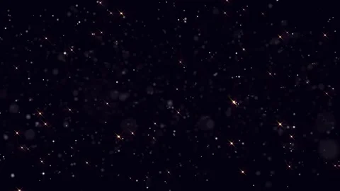 Animation of abstract yellow flickering particles Stock Footage 260484934