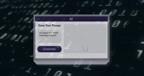 Animation of ai text and binary coding data processing over screen Stock Footage 239684251