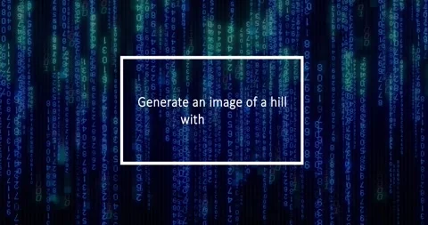 Animation of ai text and binary coding data processing over screen Stock Footage 328634862