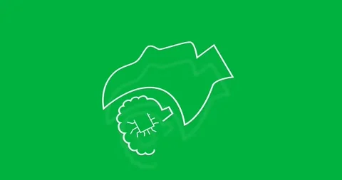 Animation of ai text, brain icon and data processing over transparent background Vídeos de archivo 318052082