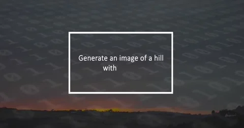 Animation of ai text, data processing and binary coding over landscape Stock Footage 237574413
