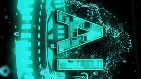 Animation of ai text, globe with binary coding and data processing over dark Stock Footage 312301214