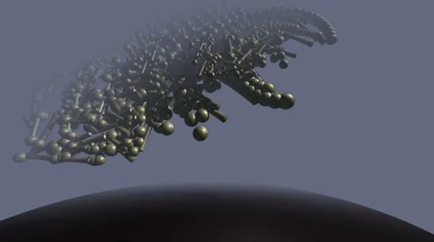 Animation of an alien Structure in 4K Stock Footage 59190540