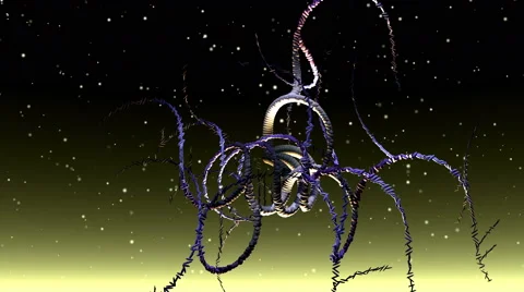 Animation of an alien Structure in 4K Stock Footage 59190568