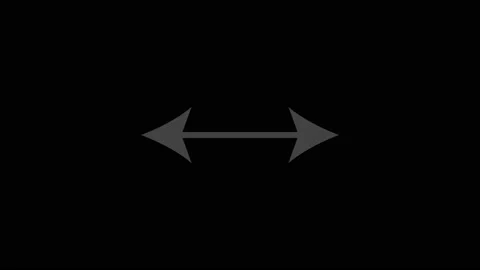 Animation in the alpha channel of the arrows that appear in two directions Stock Footage 150698005