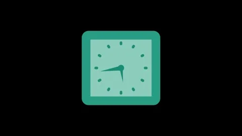 Animation of Analog Clock Face with Smooth Ticking Hands Isolated Stock-Footage 310199371