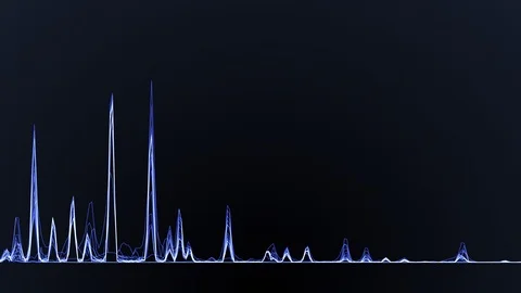 Animation analog flat equalizer Video stock 105926433