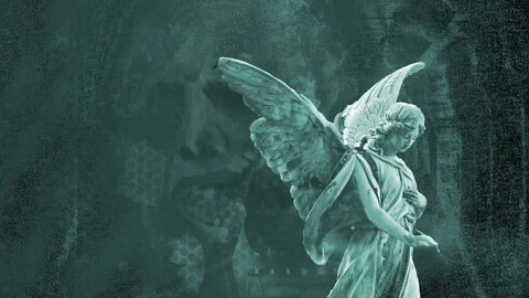 Animation of angel of death flapping with wings Stock Footage 141097102