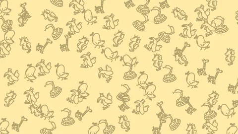 Animation Animal Pattern 1 Stock Footage 319949317
