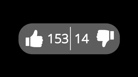 Like animation, animation with likes button, concept of counting likes 0 to.. Stock Footage 298928528