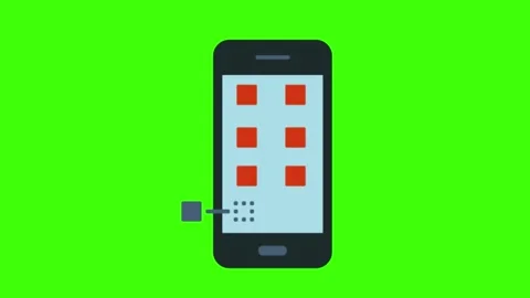 Animation of an app development icon on a green screen Stock Footage 167755911