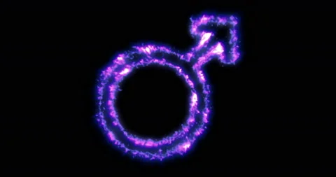Animation of the appearance mars symbol with the alpha channel Stock Footage 94150610