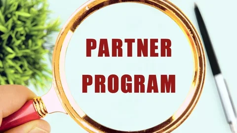 Animation of the appearance of the PARTNER PROGRAM Stock Footage 286380706