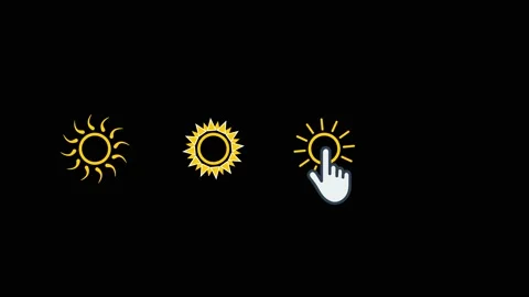 Animation of the appearance of the sun and its movement Stock Footage 160985881