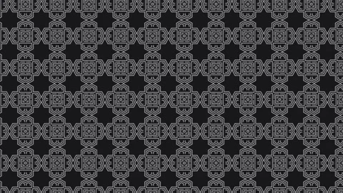 Animation With Arabic Decorative black and grey Seamless Pattern In Stock Footage 202257939