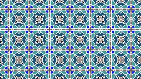 Animation With Arabic Decorative Seamless Pattern In Sliding Motion. Stock Footage 202112670